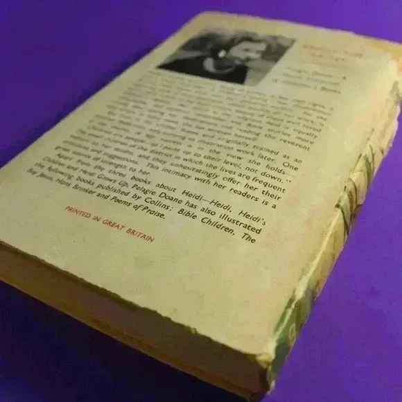 🔴💜💥✨️RARE VINTAGE HARDCOVER HEIDI'S CHILDREN BOOK 1959 BY CHARLES TRITTEN  - Picture 3 of 9